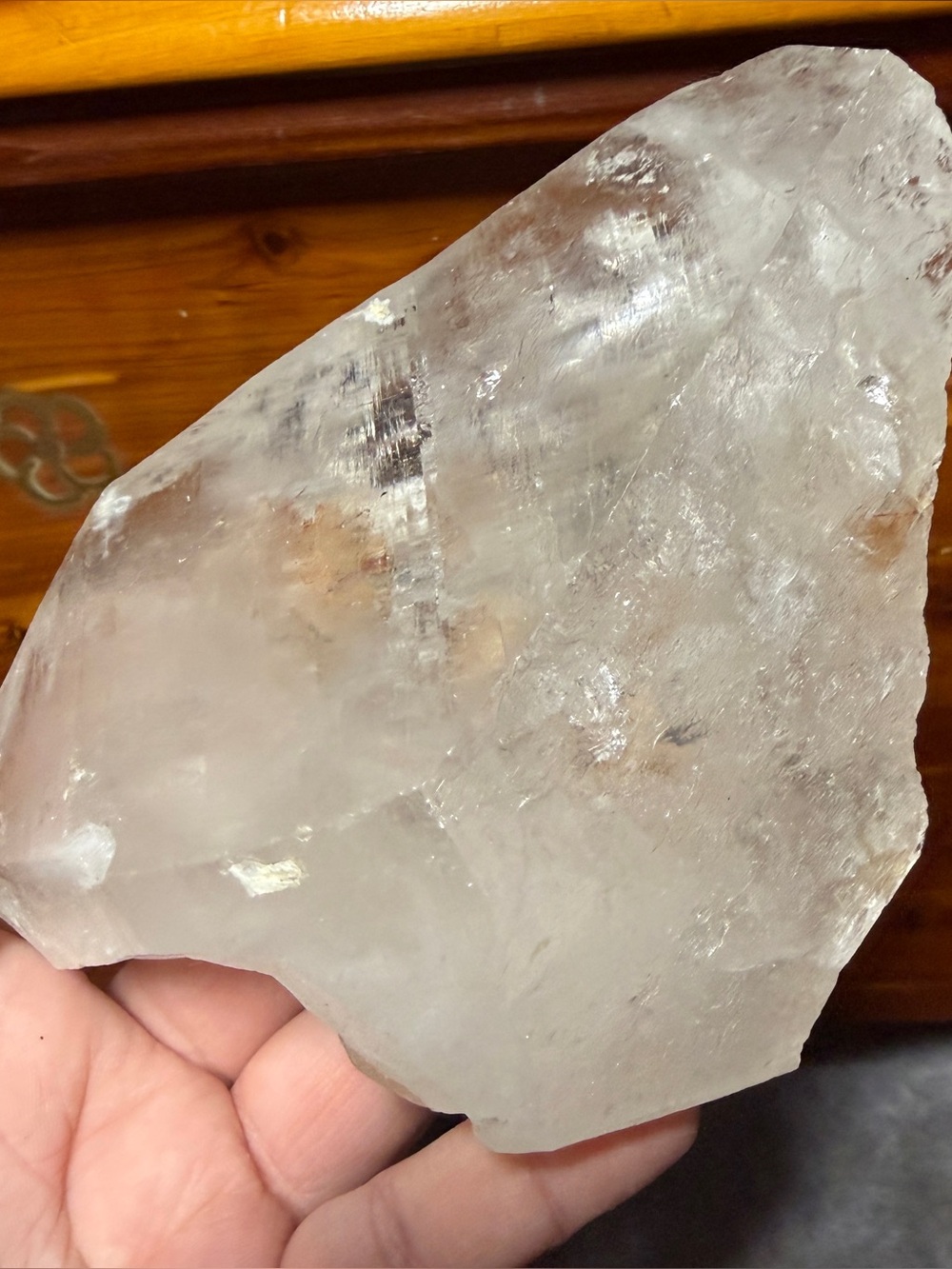 Rutile quartz specimen